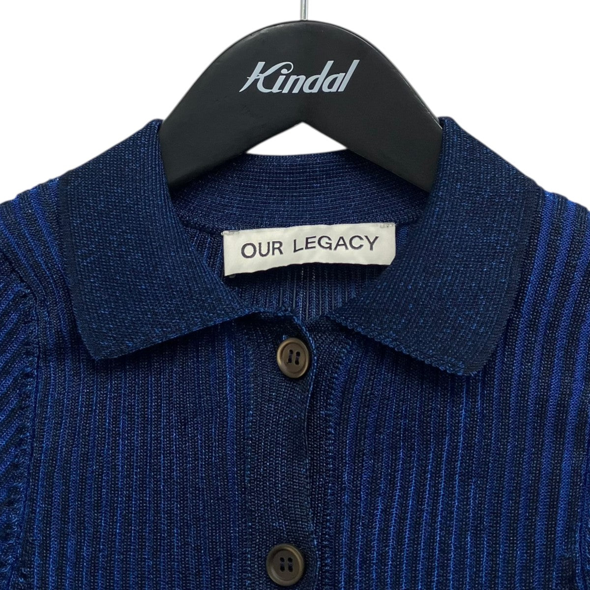 OUR LEGACY Mazzy Polo ニットポロカーディガン 古着・中古-3枚目のアイテム画像