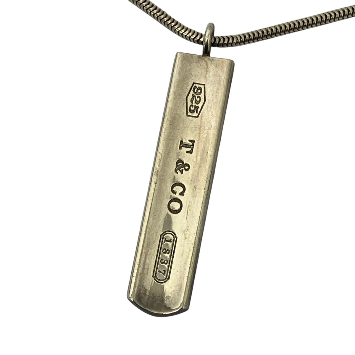 ティファニー ナロー バー シルバー ネックレス トップ SV925 RP13 TIFFANY&Co.（ティファニー） ネックレス 1837 ナロー バー ペンダント