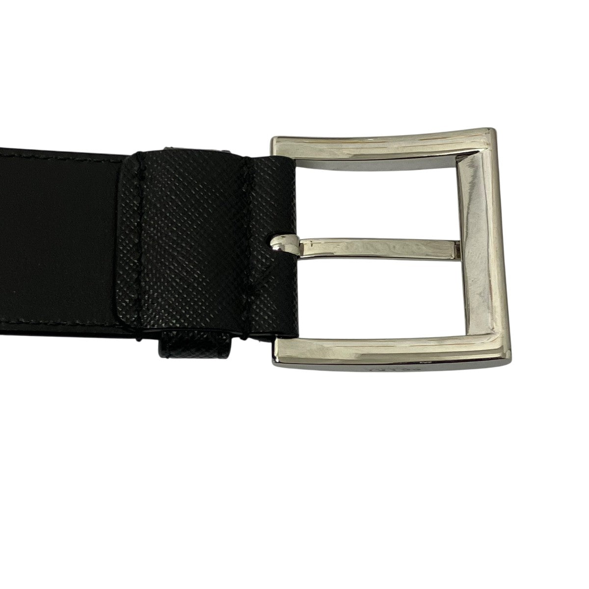PRADA(プラダ) サフィアーノレザーベルト DNP098 ブラック サイズ 80
