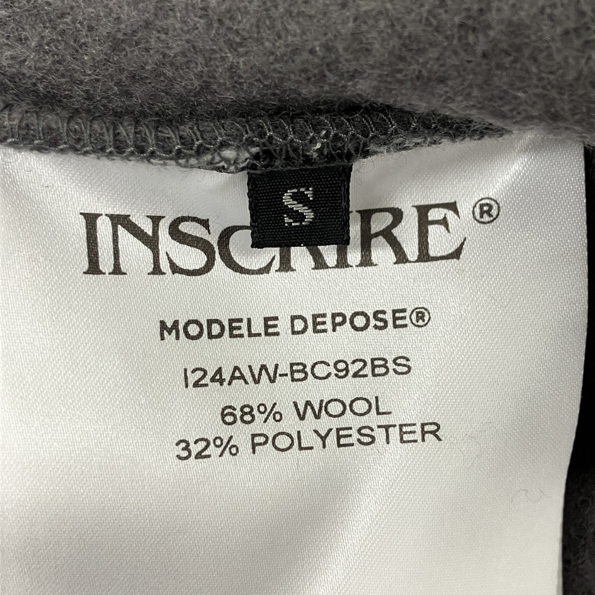INSCRIRE Freece Hoodie フリースパーカー 古着・中古-5枚目のアイテム画像
