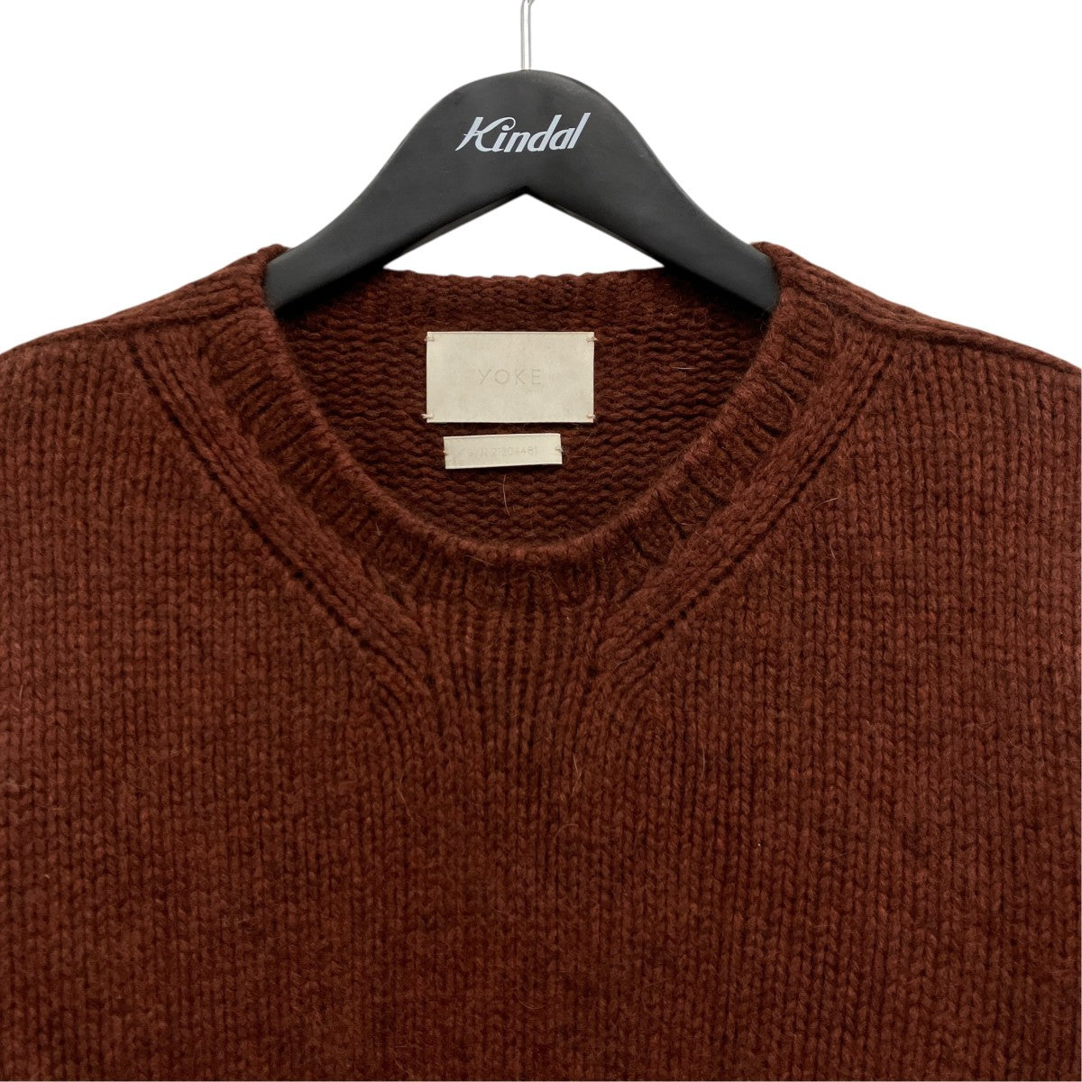 YOKE(ヨーク) CONNECTING CREW NECK KNIT LS クルーネックニット