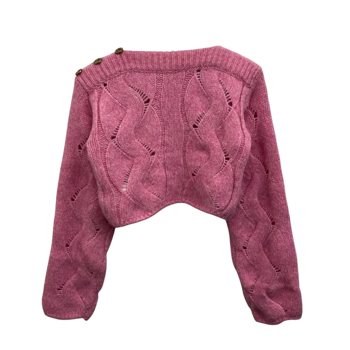 LOW CLASSIC クロップドニット 古着・中古-2枚目のアイテム画像