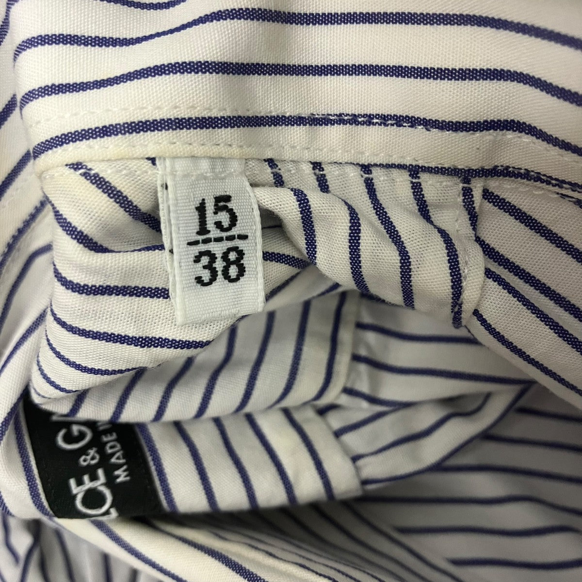 DOLCE ＆ GABBANA ストライプシャツ 古着・中古-8枚目のアイテム画像