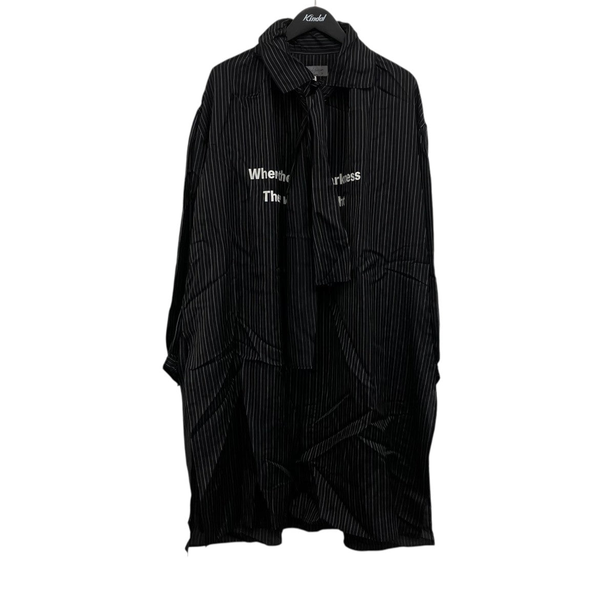 Yohji Yamamoto pour homme MESSAGE SCARF BLOUSE メッセージストールブラウス 古着・中古-1枚目のアイテム画像