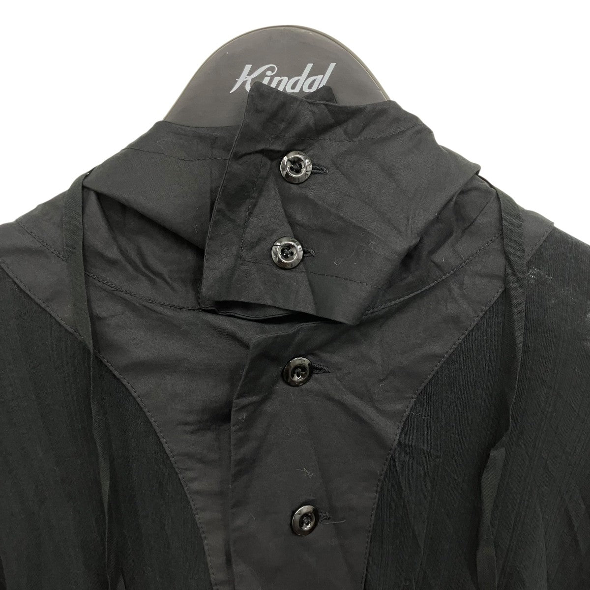 ANN DEMEULEMEESTER フード付きシャツワンピース 古着・中古-3枚目のアイテム画像