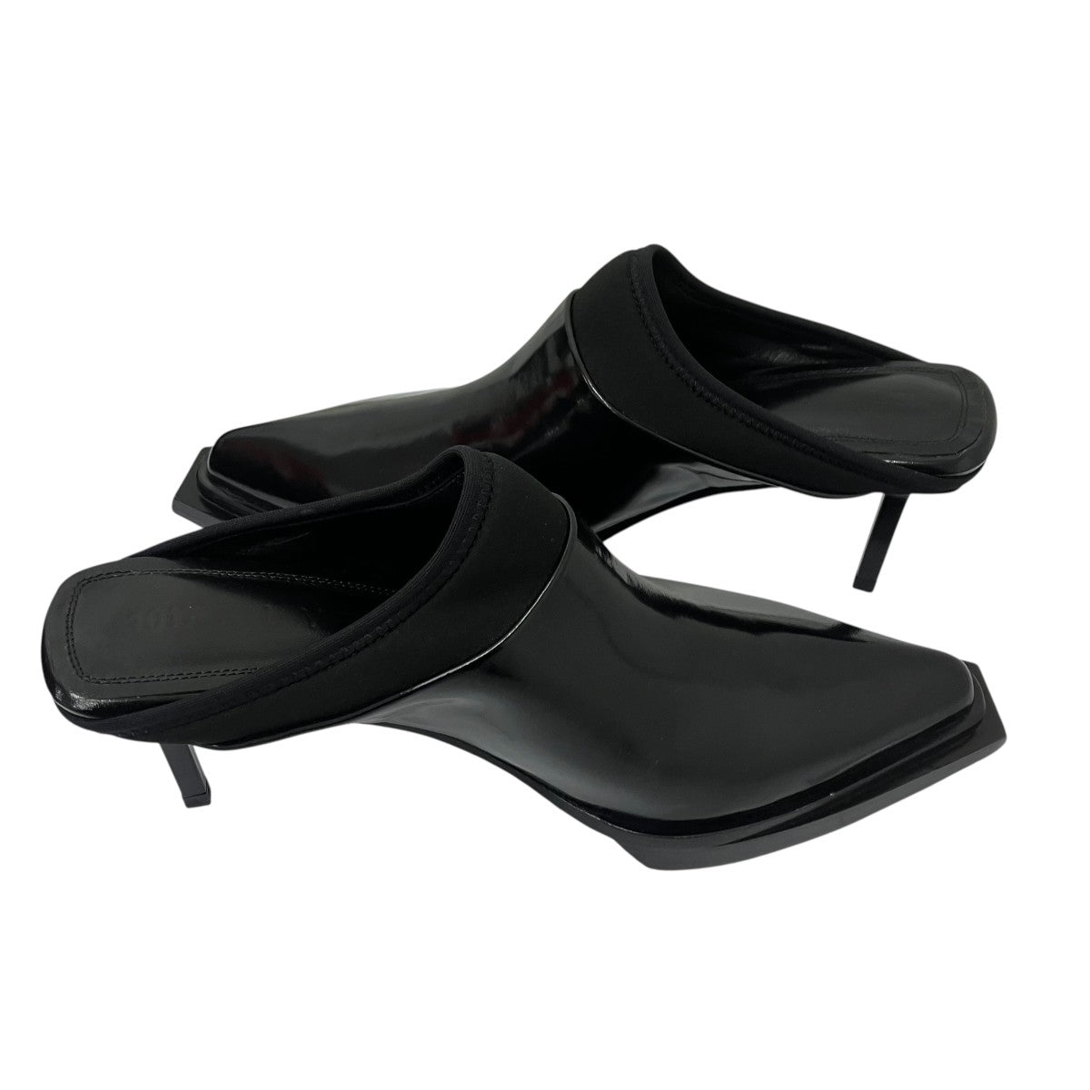 新品未使用 1017 ALYX レザーサンダル 43 ブラック イタリア製 1017 ALYX 9SM(アリクス) LEATHER HEELED MULESレザーサンダル