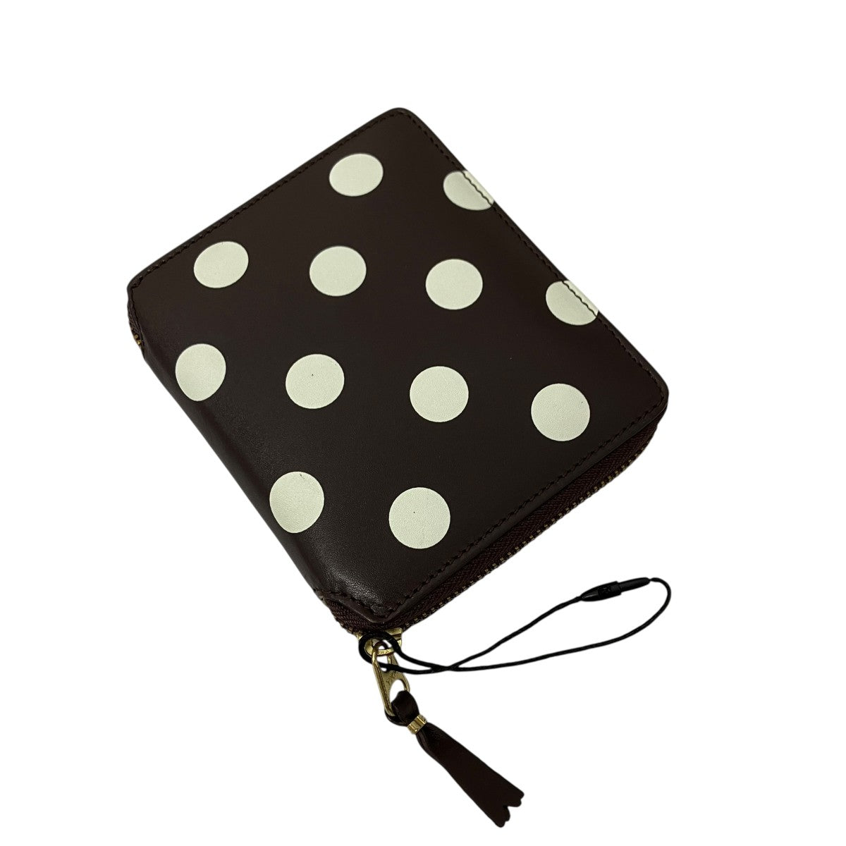 COMME des GARCONS POLKA DOTS PRINTED FULL ZIP AROUND WALLET 2つ折り財布 古着・中古-1枚目のアイテム画像