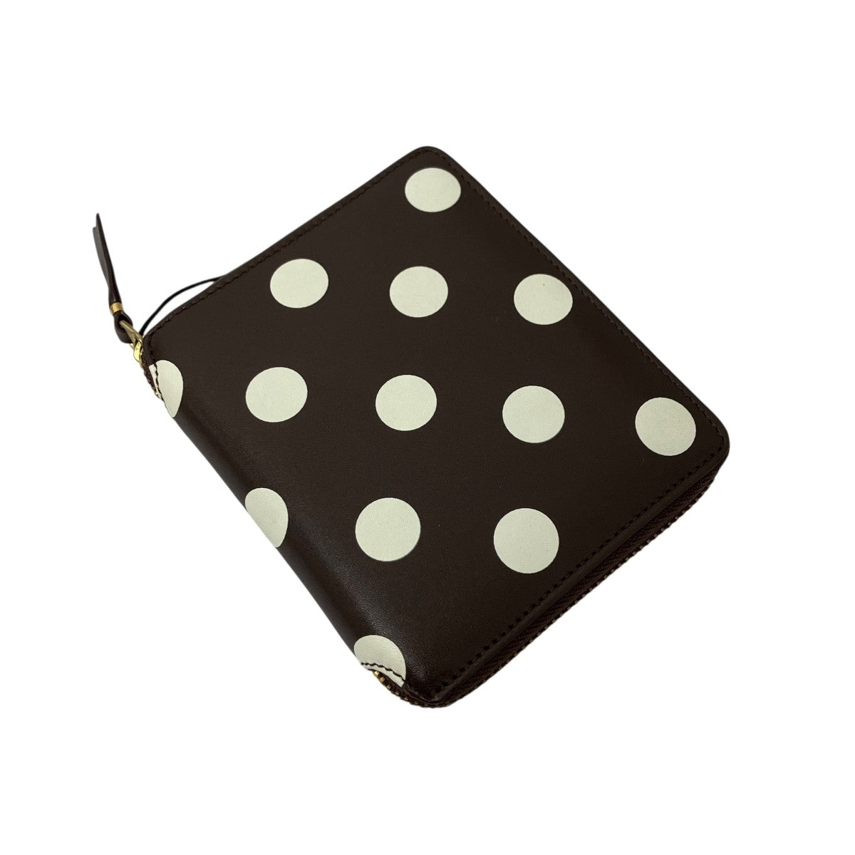 COMME des GARCONS POLKA DOTS PRINTED FULL ZIP AROUND WALLET 2つ折り財布 古着・中古-2枚目のアイテム画像
