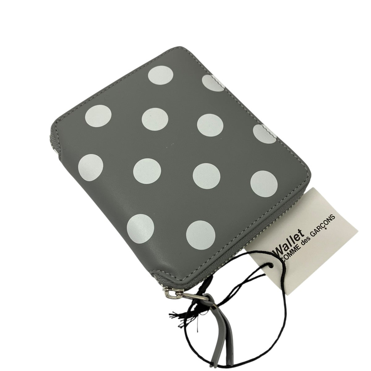COMME des GARCONS POLKA DOTS PRINTED FULL ZIP AROUND WALLET 2つ折り財布 古着・中古-1枚目のアイテム画像
