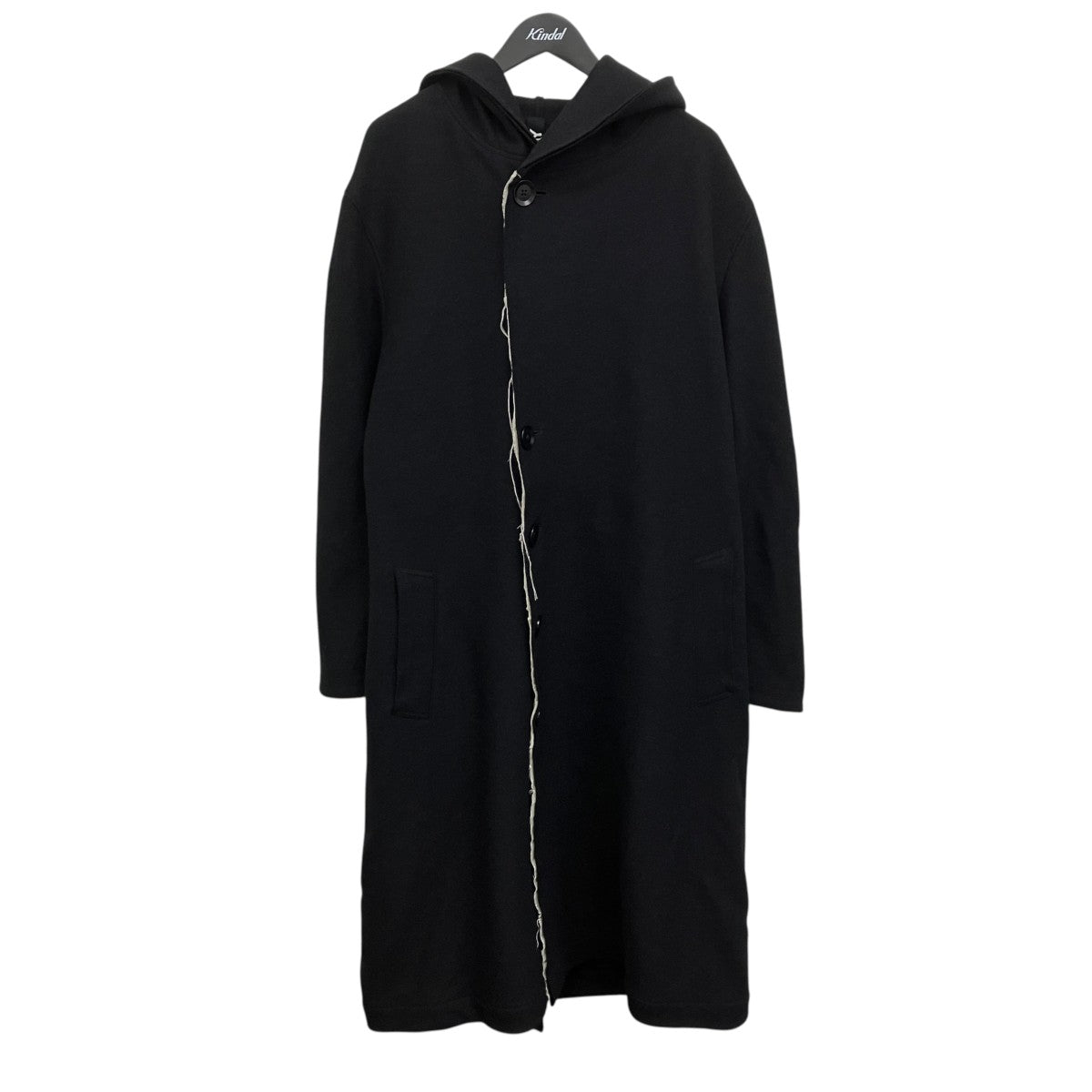 Hoodette Coat ウールリネン断ち切りコート