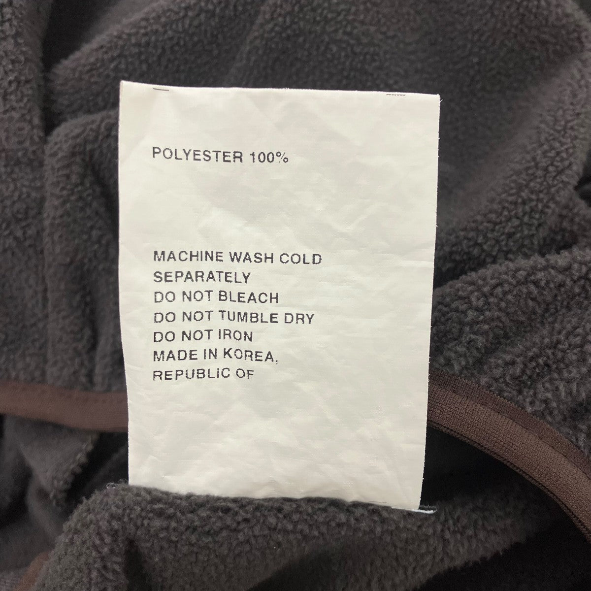 POST ARCHIVE FACTION (PAF) 4．0 HOODIE CENTER フリースパーカー 古着・中古-7枚目のアイテム画像