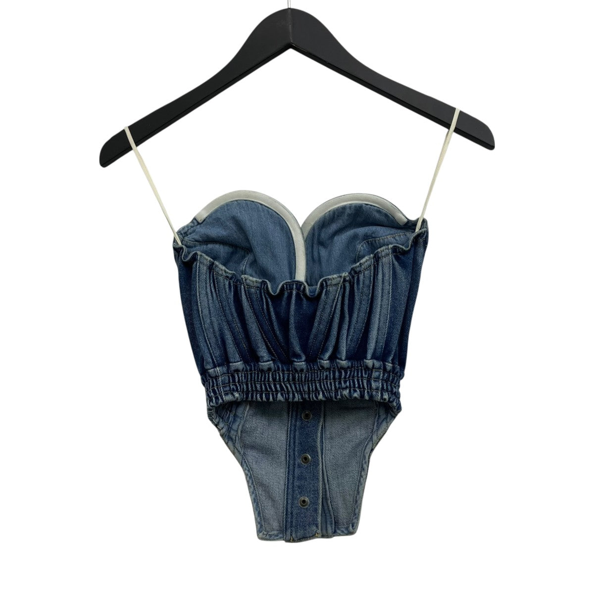 FUMIKA UCHIDA STRETCH DENIM BUSTIER ストレッチデニムビスチェ 古着・中古-2枚目のアイテム画像