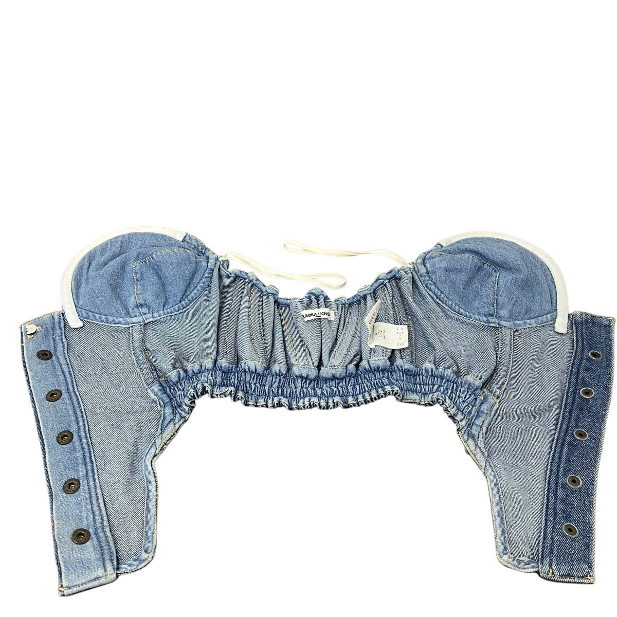 FUMIKA UCHIDA STRETCH DENIM BUSTIER ストレッチデニムビスチェ 古着・中古-4枚目のアイテム画像