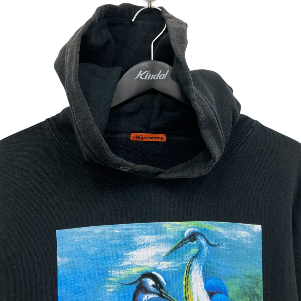 HERON PRESTON(ヘロンプレストン) プルオーバーパーカー ブラック HERON PRESTON(ヘロンプレストン) プルオーバーパーカー ブラック