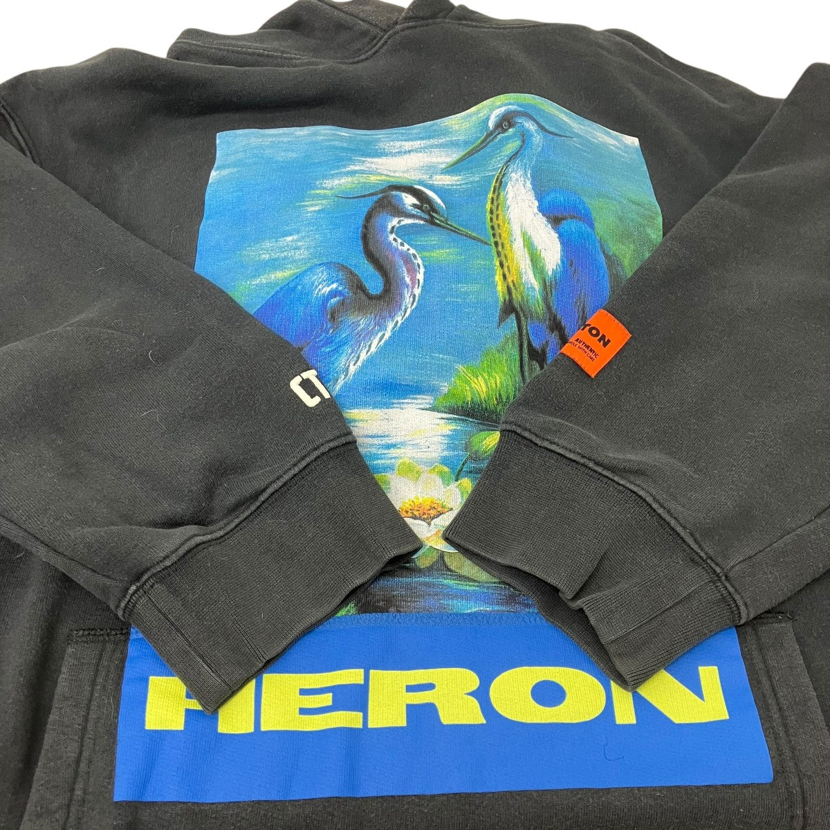 HERON PRESTON(ヘロンプレストン) プルオーバーパーカー ブラック HERON PRESTON(ヘロンプレストン) プルオーバーパーカー ブラック