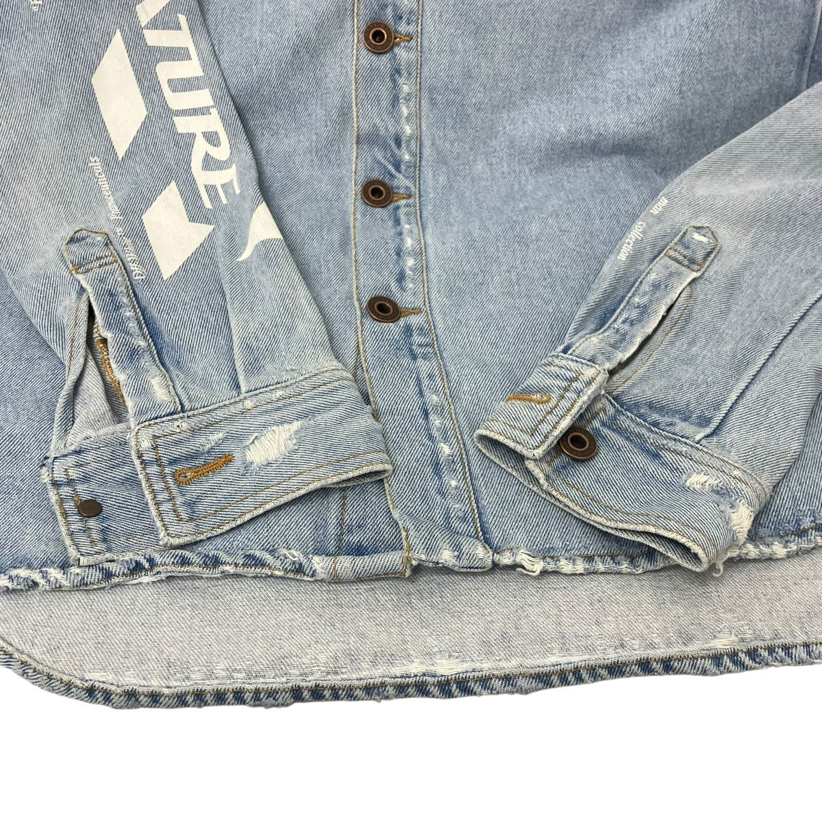 OFFWHITE デニムジャケット 古着・中古-4枚目のアイテム画像