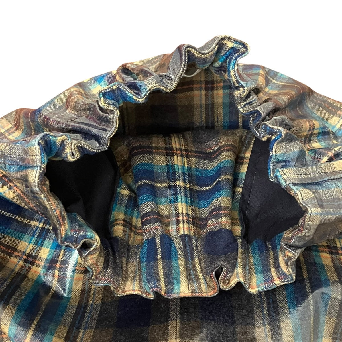 Maison Margiela×PENDLETON コーティングチェックスカート 古着・中古-4枚目のアイテム画像