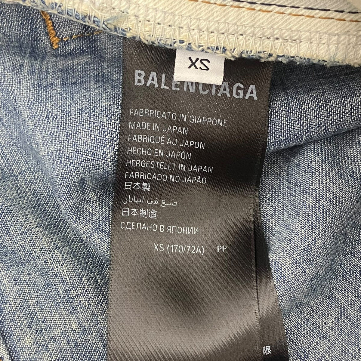 BALENCIAGA ダブルフロントデニムパンツ 古着・中古-5枚目のアイテム画像