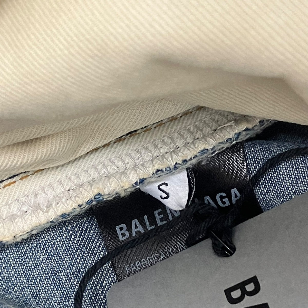 BALENCIAGA ダブルフロントデニムパンツ 古着・中古-5枚目のアイテム画像