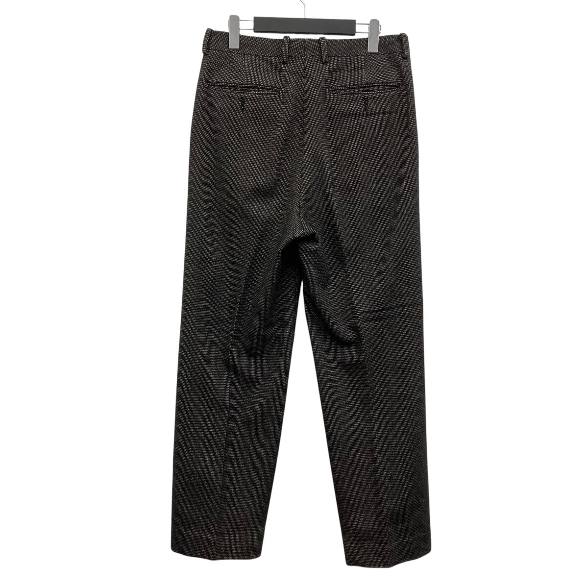Organic Cotton Cashmere Wool Tweed Two-Tuck Pants ウールカシミヤチェックスラックス