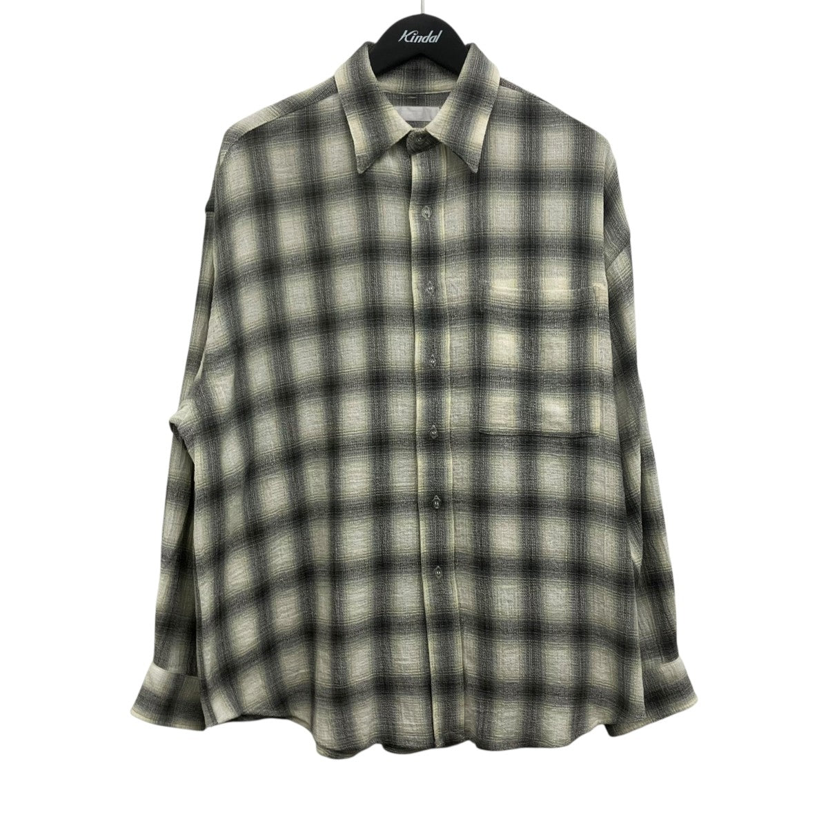 ROTOL(ロトル) 1LDK annex BASIC SHIRTSチェックシャツ グレー サイズ