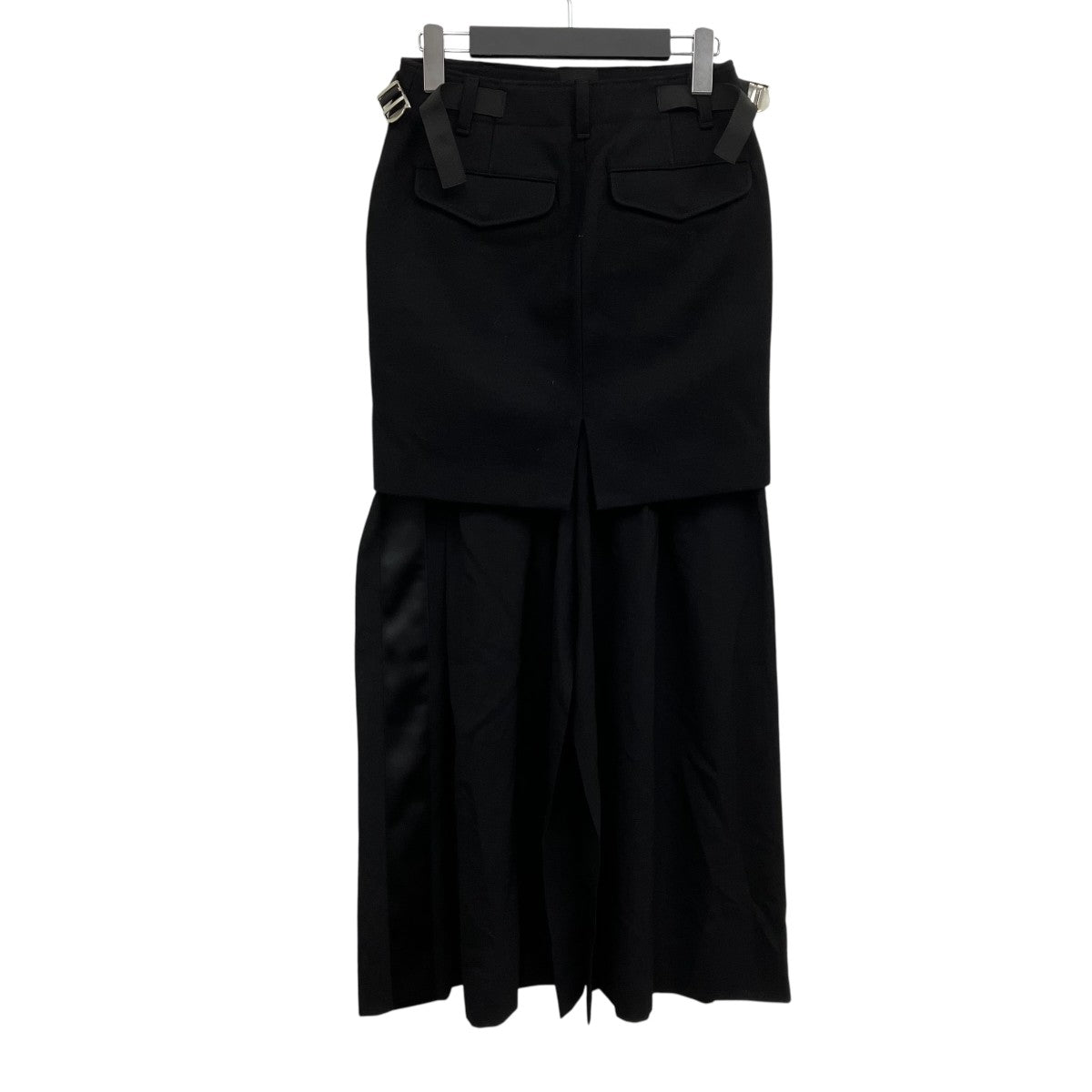sacai Suiting Skirt ドッキングスカート 古着・中古-2枚目のアイテム画像