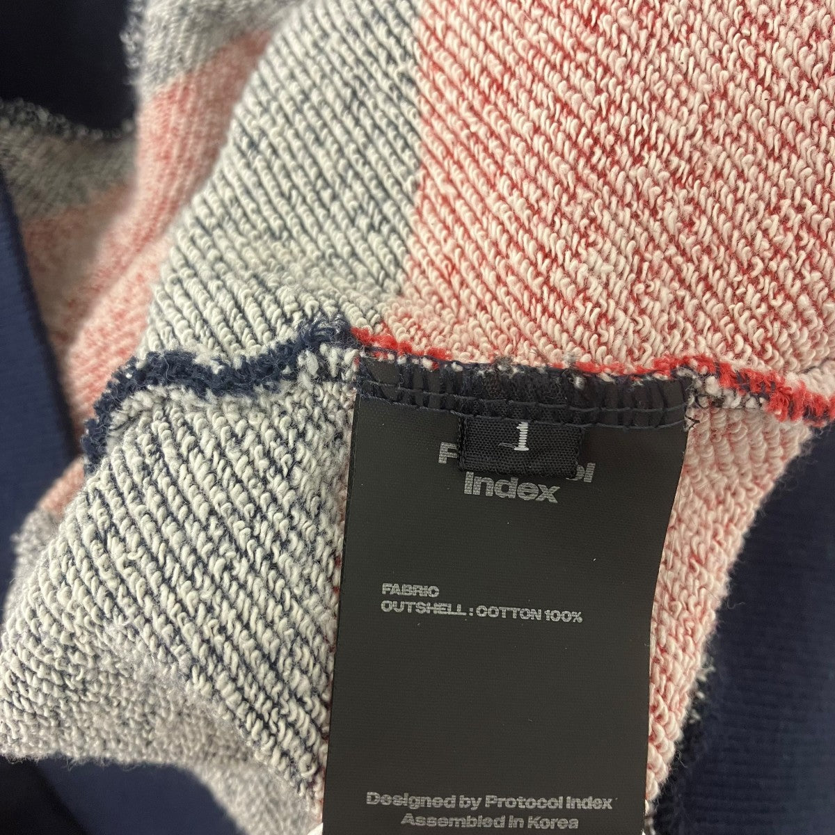 Protocol Index STRIPE POLO HOODIE Protocol Index FW25 STRIPE POLO