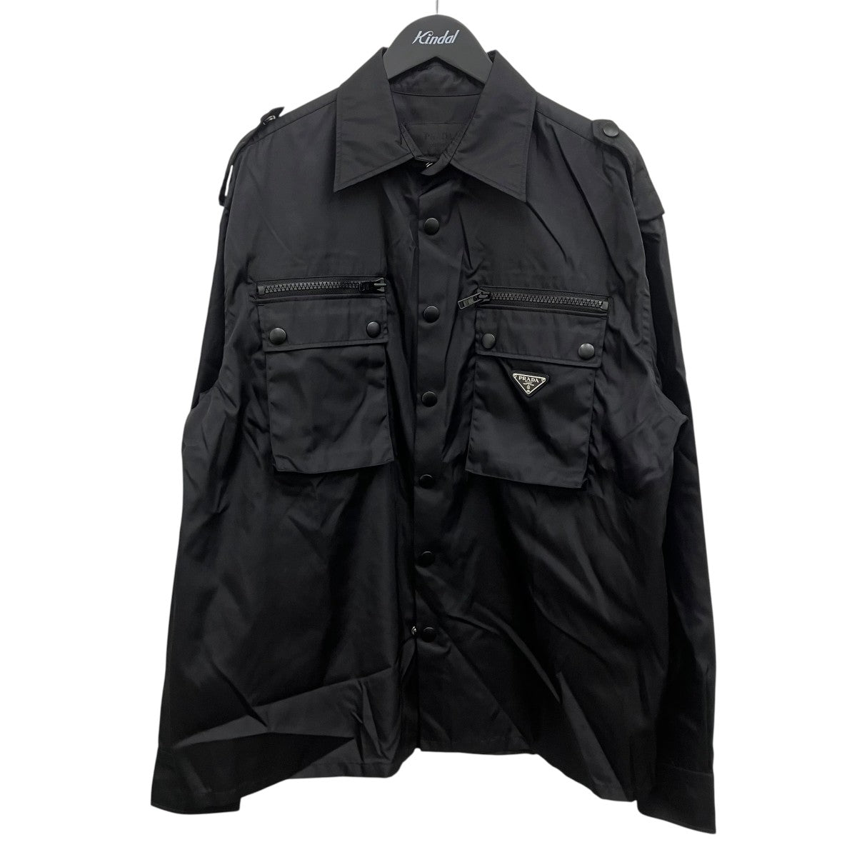PRADA 三角ロゴシャツ 古着・中古-1枚目のアイテム画像