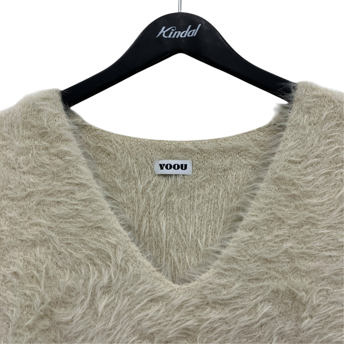 YOOU Vネック ニットプルオーバー 古着・中古-3枚目のアイテム画像