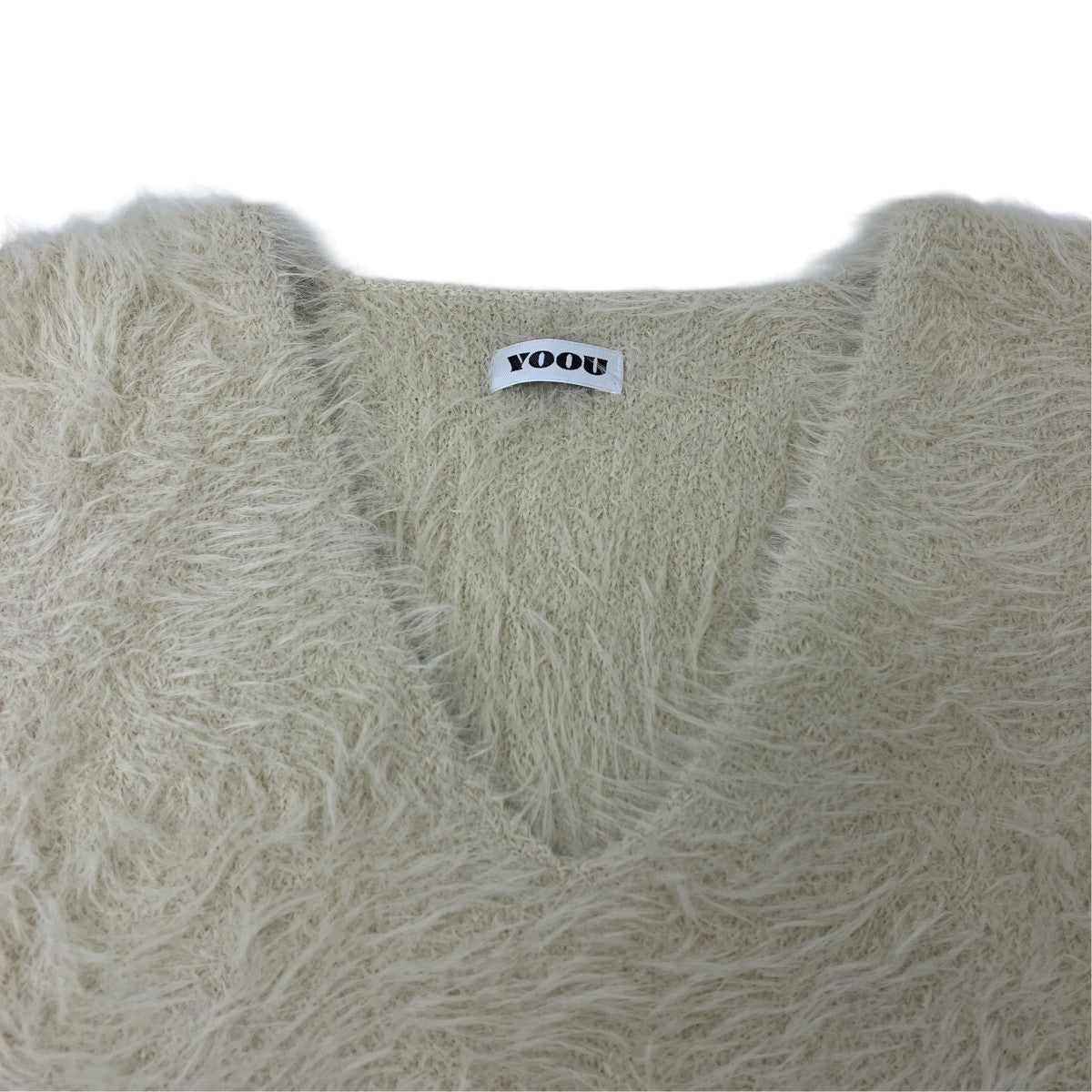 YOOU Vネック ニットプルオーバー 古着・中古-4枚目のアイテム画像