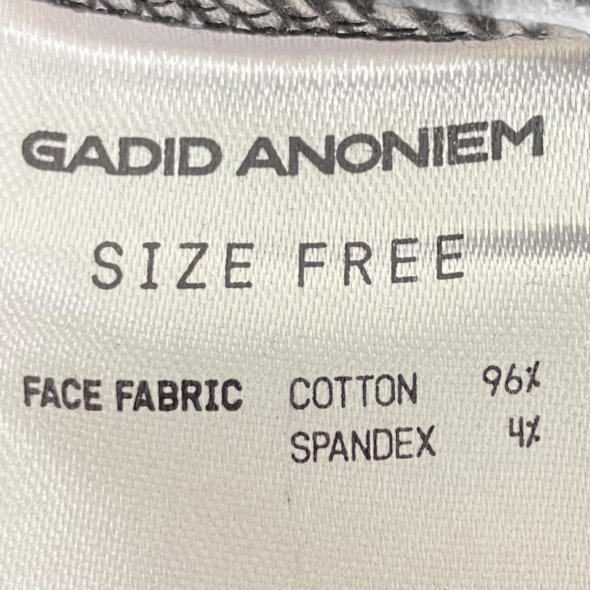 gadid anoniem LEWIN / WHITE タンクトップ GADID ANONIEM(ガディッドアノニム) LEWINタンクトップ ブラック