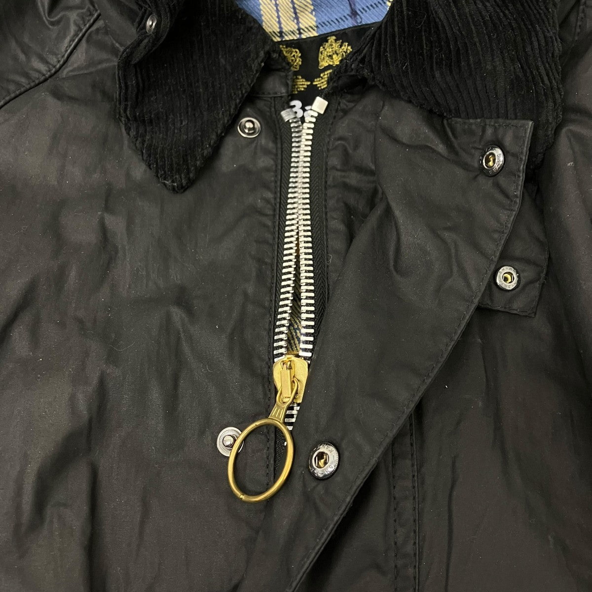 Barbour×UNUSED ライディングコート 古着・中古-5枚目のアイテム画像