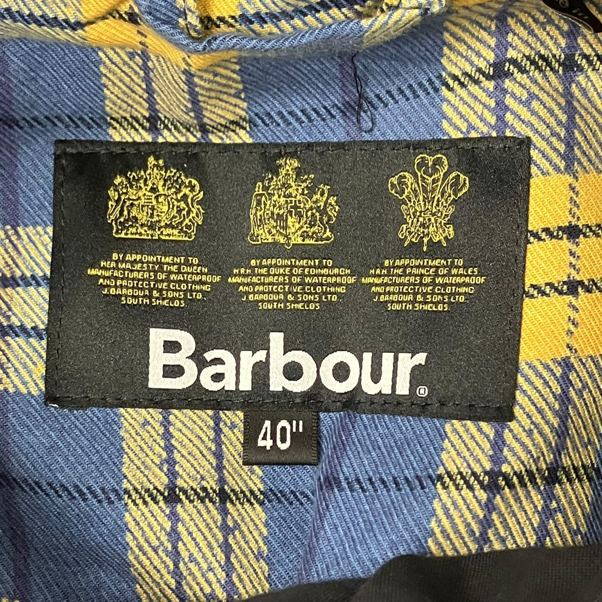 Barbour×UNUSED ライディングコート 古着・中古-6枚目のアイテム画像