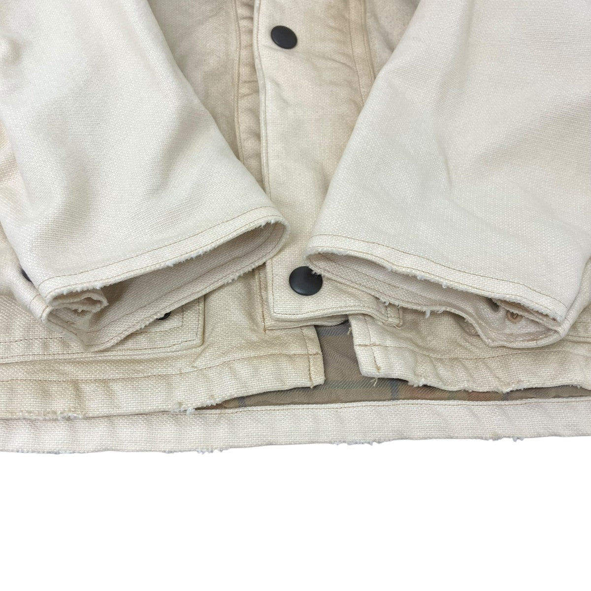APRESSE Vintage Silk Hemp Hunting Jacket ハンティングジャケット 古着・中古-4枚目のアイテム画像