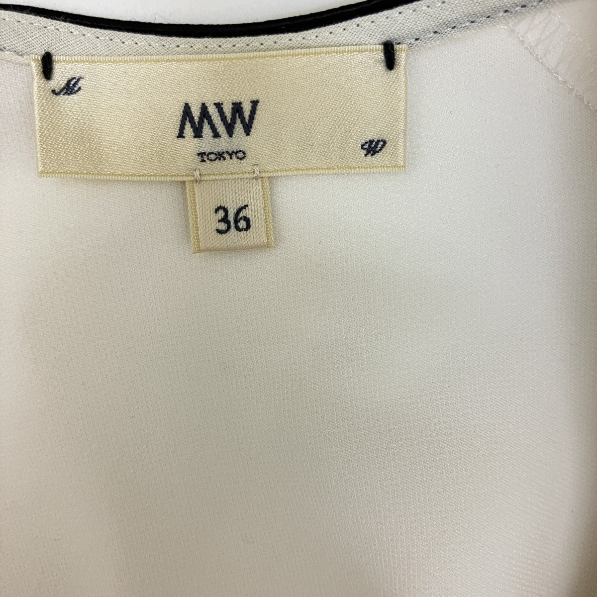 MW TOKYO バイカラーペプラムブラウス15-FK002 古着・中古-7枚目のアイテム画像