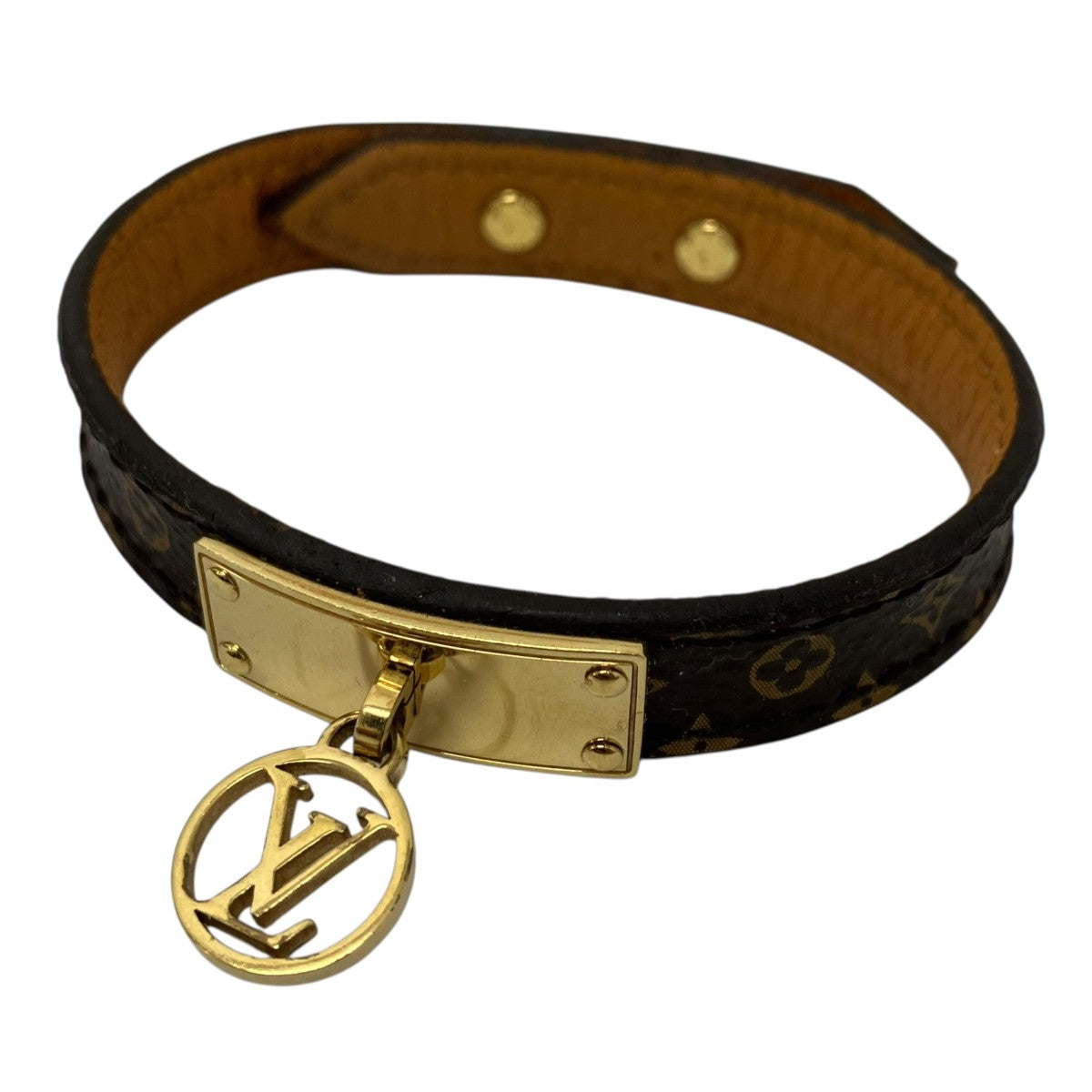 LOUIS VUITTON モノグラムブラスレロゴマニア ブレスレット 古着・中古-1枚目のアイテム画像