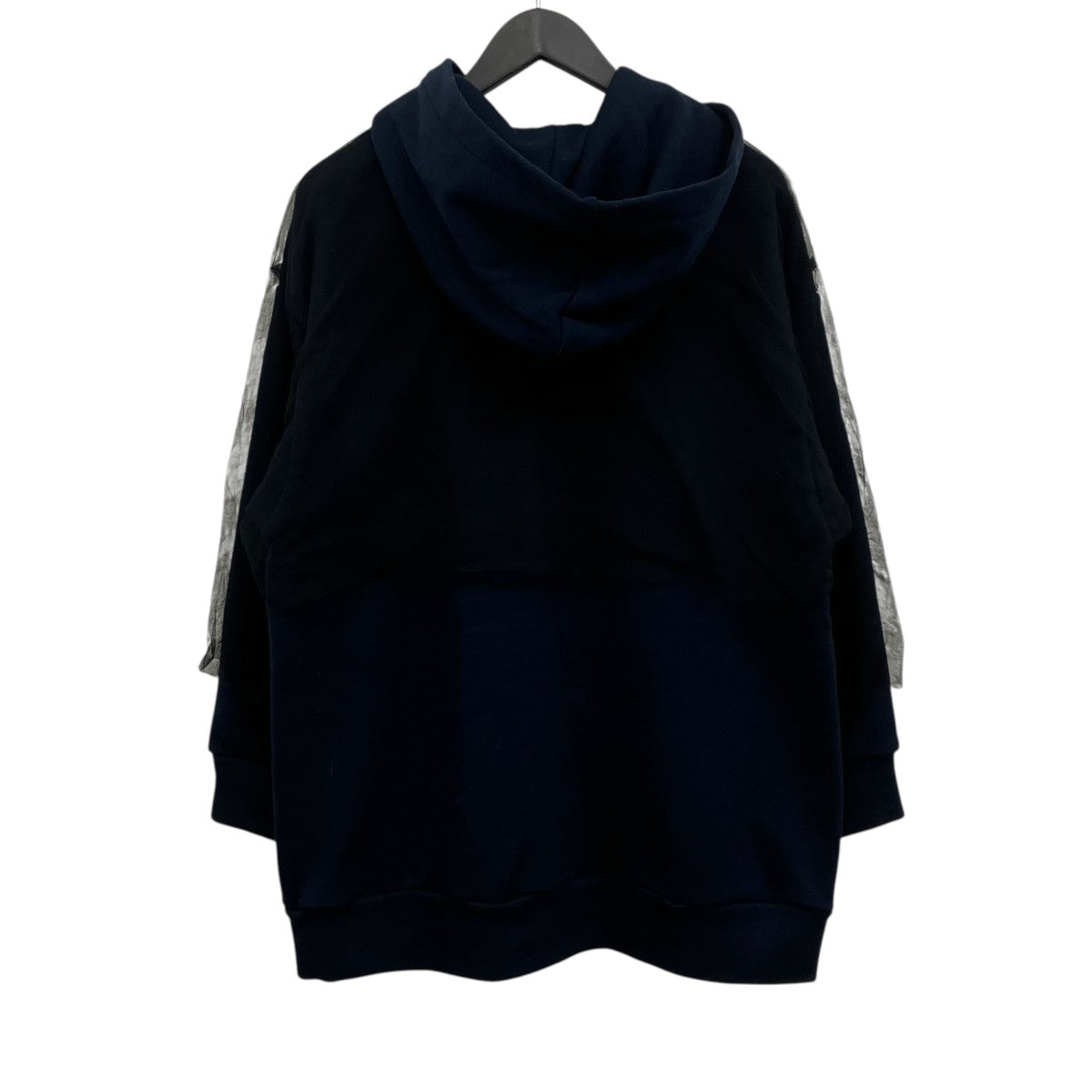 UNDERCOVER TULLE ZIP UP PARCA チュールドッキングジップパーカー 古着・中古-2枚目のアイテム画像