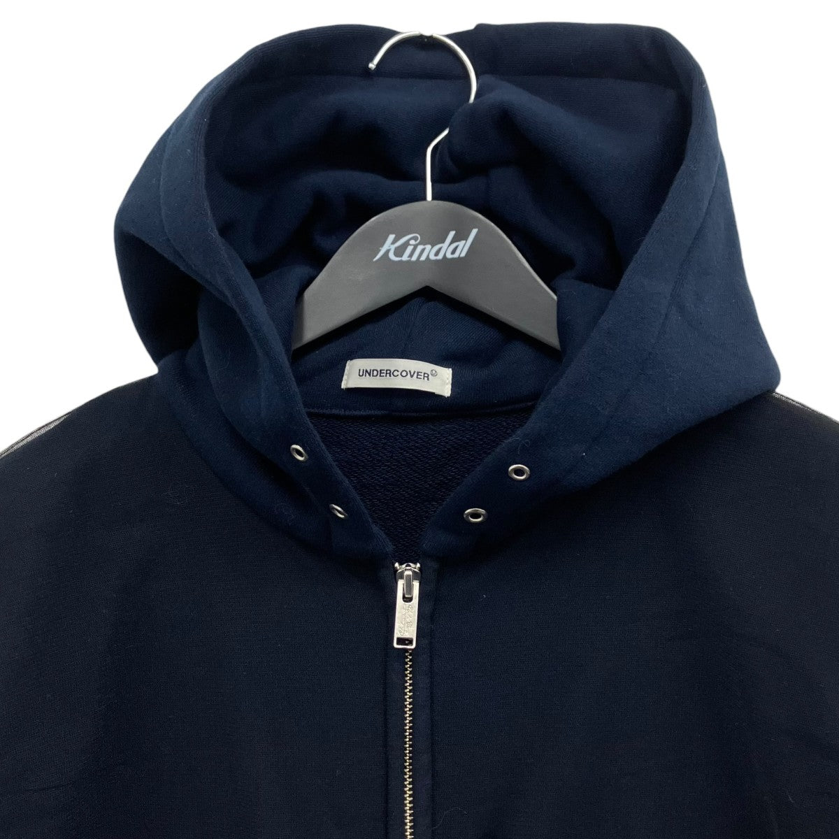UNDERCOVER TULLE ZIP UP PARCA チュールドッキングジップパーカー 古着・中古-3枚目のアイテム画像