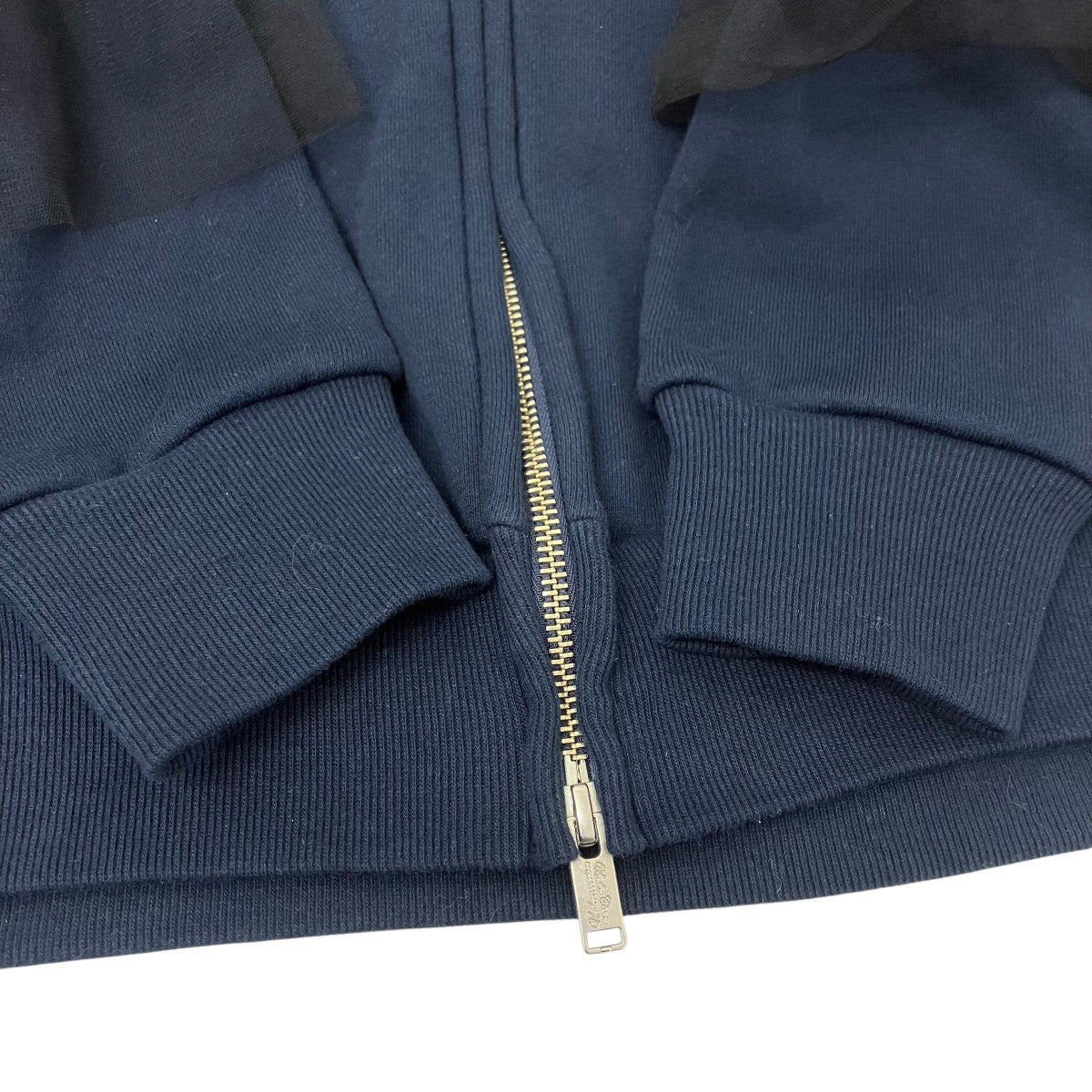 UNDERCOVER TULLE ZIP UP PARCA チュールドッキングジップパーカー 古着・中古-4枚目のアイテム画像