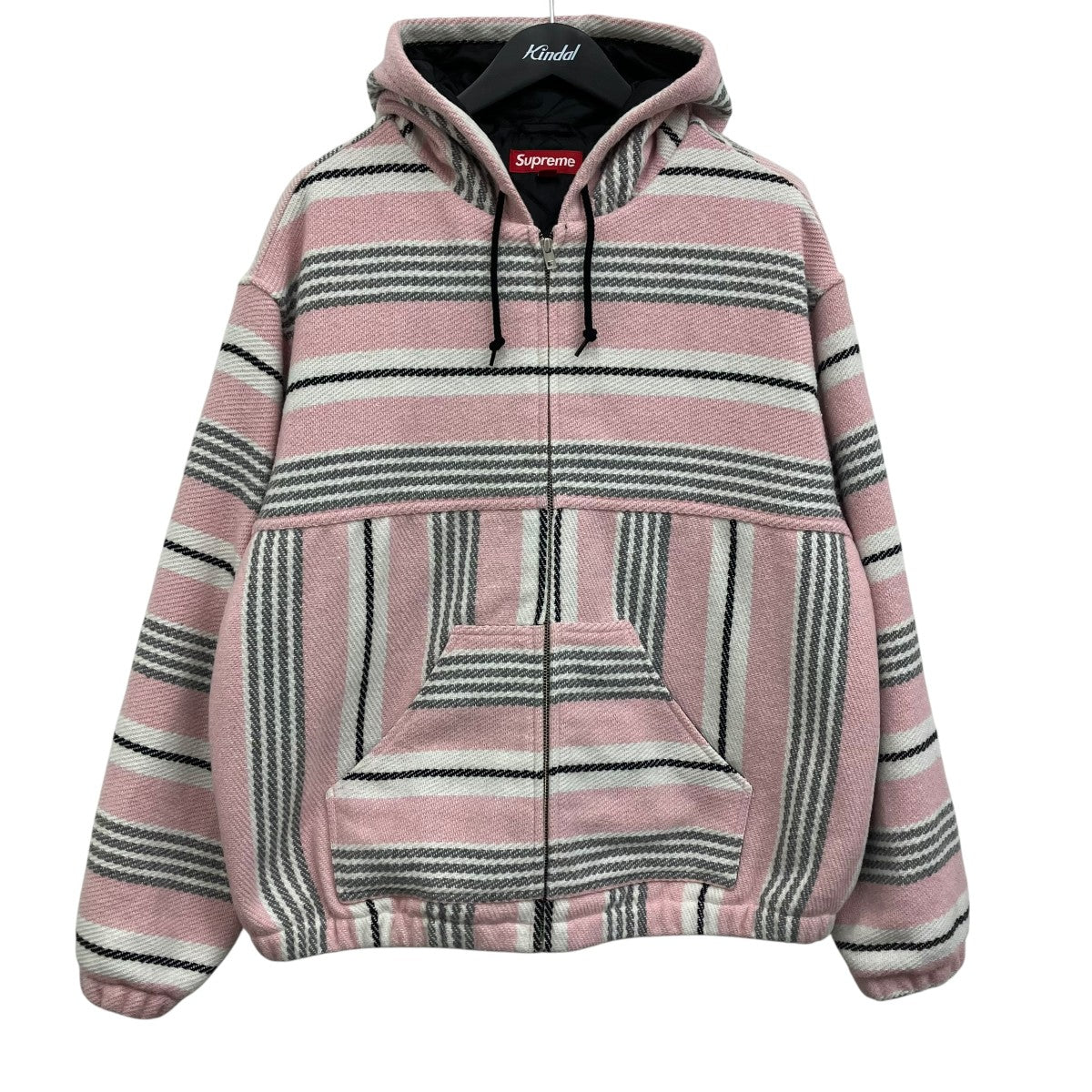 Supreme 25SSWoven Stripe Hooded Jacketフーデッドジャケット 古着・中古-1枚目のアイテム画像