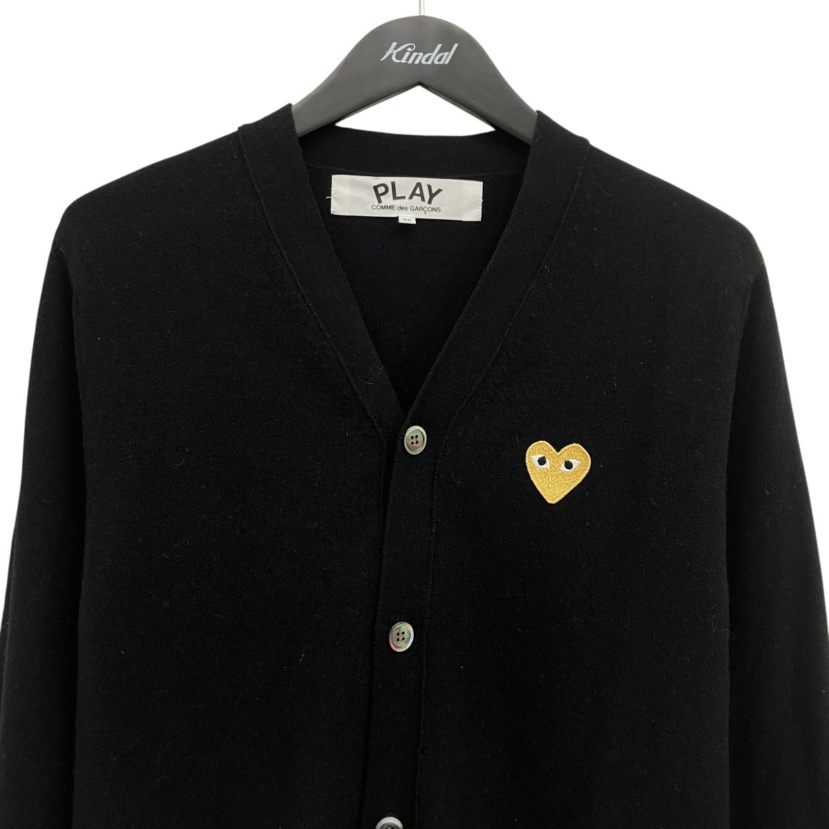 PLAY COMME des GARCONS 胸ハートカーディガン 古着・中古-3枚目のアイテム画像