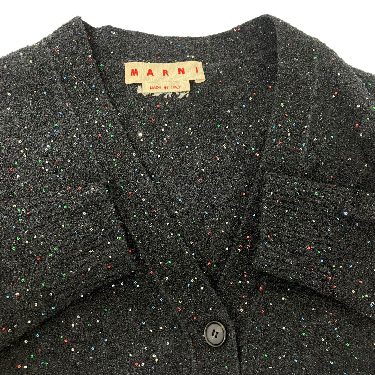MARNI スパンコールカーディガン 古着・中古-4枚目のアイテム画像