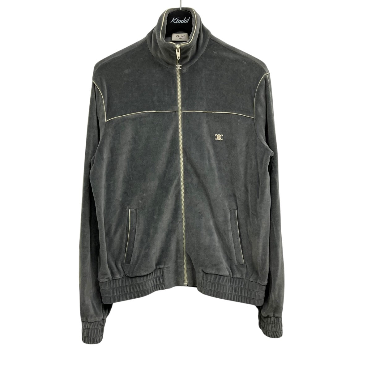 CELINE ベルベットトラックジャケット 古着・中古-1枚目のアイテム画像