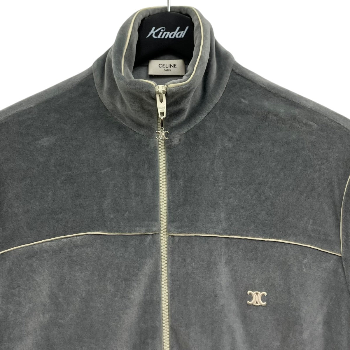 CELINE ベルベットトラックジャケット 古着・中古-3枚目のアイテム画像