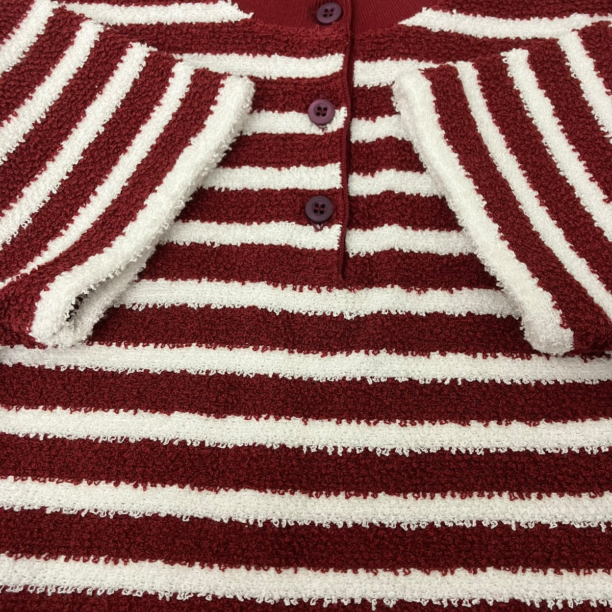 PRADA コットンブークレ クルーネック セーター 古着・中古-4枚目のアイテム画像