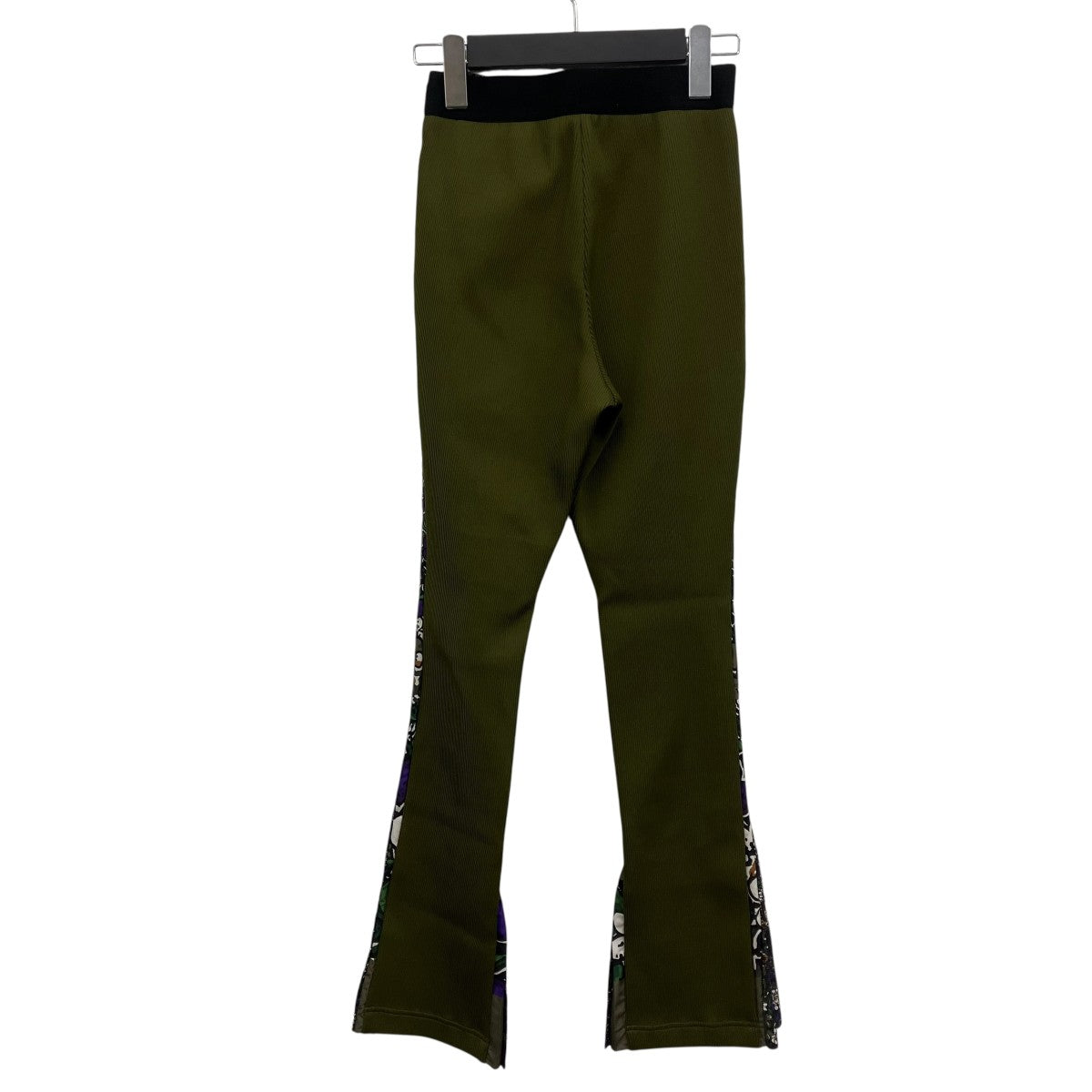 sacai フローラル切替ドッキングパンツ 古着・中古-2枚目のアイテム画像