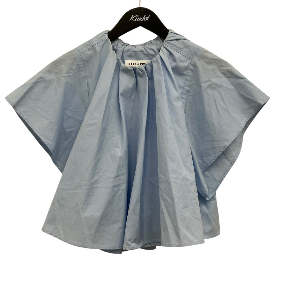 MM6 Maison Margiela ギャザーネックトップス 古着・中古-1枚目のアイテム画像