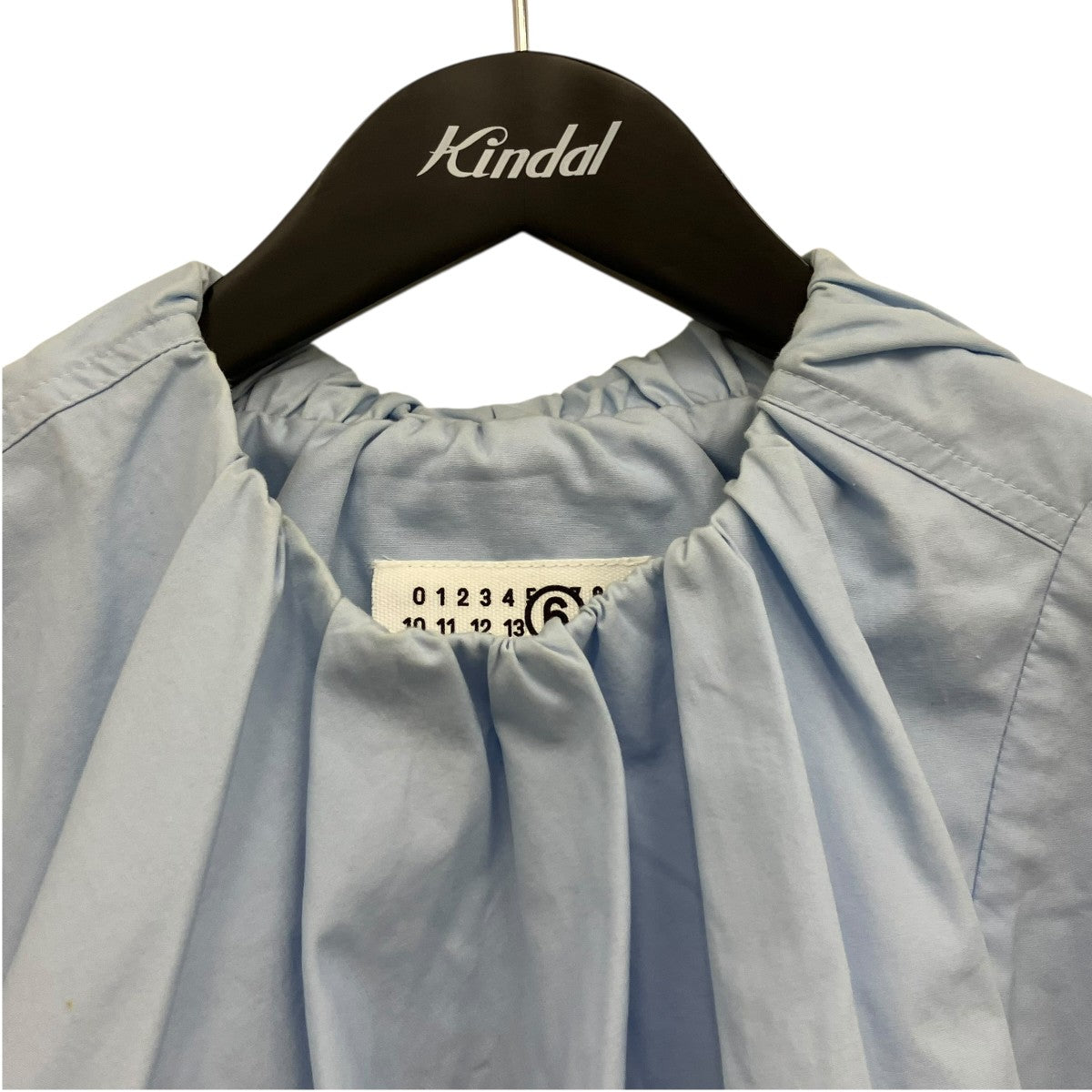MM6 Maison Margiela ギャザーネックトップス 古着・中古-3枚目のアイテム画像