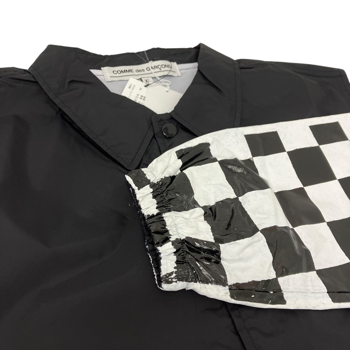 COMME des GARCONS CHECKER SL COACH JACKET チェッカーコーチジャケット 古着・中古-4枚目のアイテム画像
