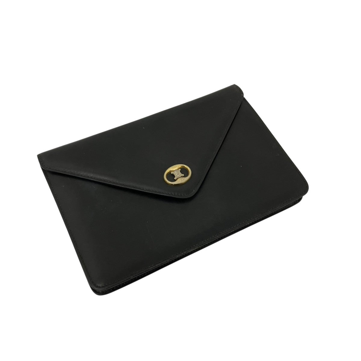VINTAGE TRIOMPHE POCKET NAVY SILVER GOLDクラッチバッグM08